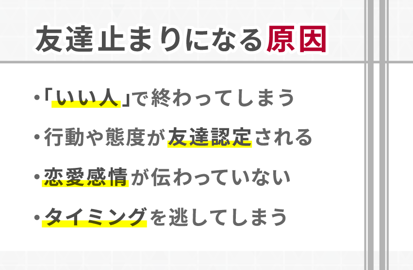 マッチングアプリで友達止まりになってしまうのはなぜ？主な原因を解説