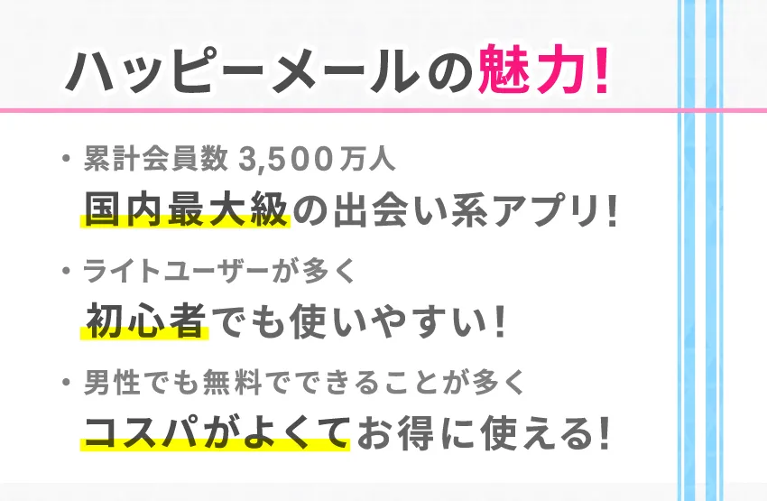 ハッピーメールの魅力を深掘り!