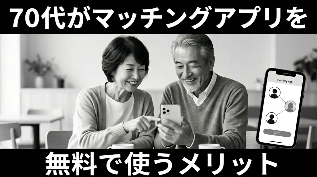 70代がマッチングアプリを無料で使うメリット