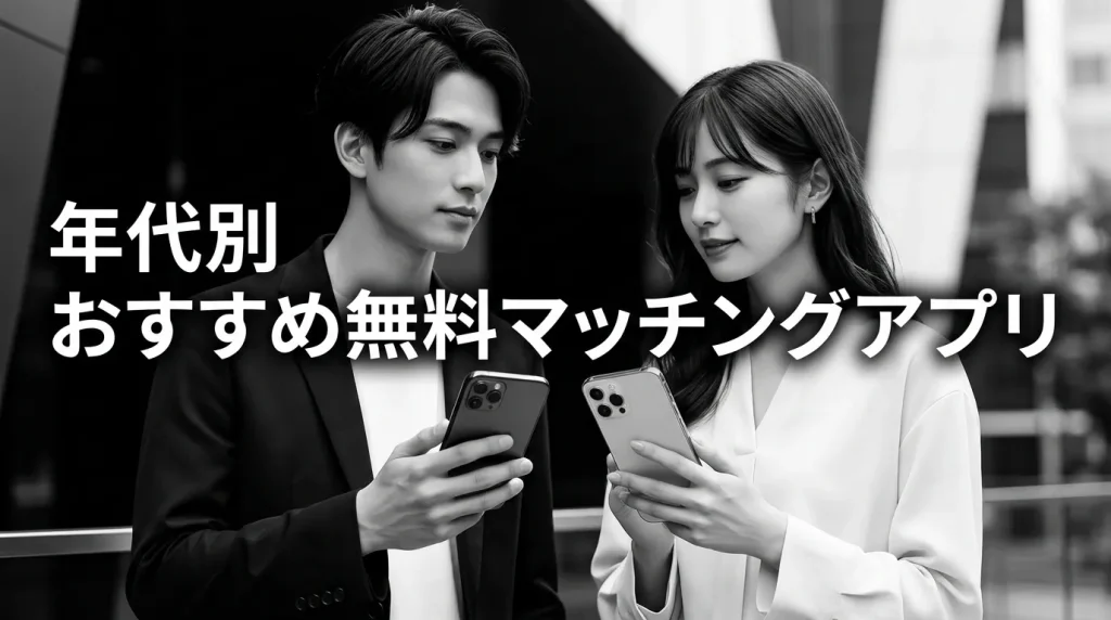 【年代別】おすすめ無料マッチングアプリ診断