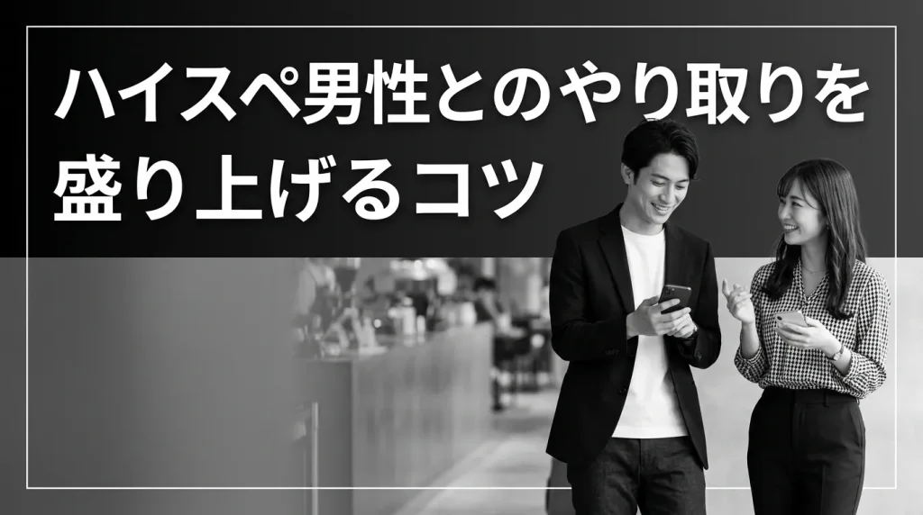マッチングアプリでハイスペ男性とのやり取りを盛り上げる5つのコツ