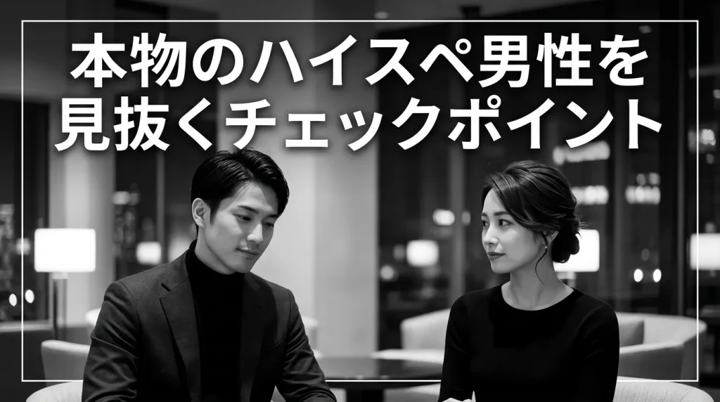マッチングアプリで本物のハイスペ男性を見抜く7つのチェックポイント