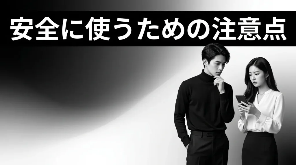 ワンナイトアプリを安全に使うための注意点
