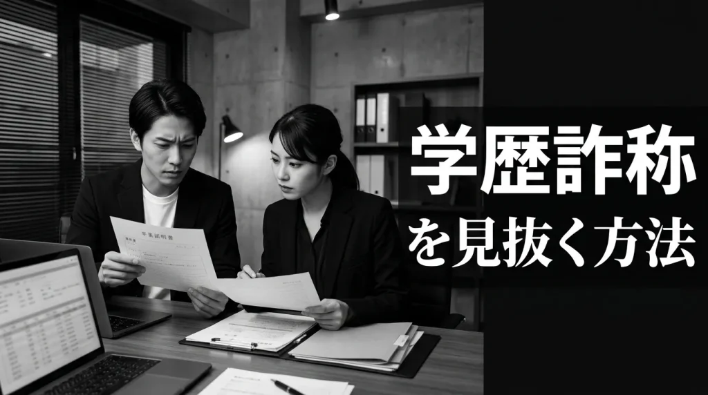 学歴詐称を見抜く5つの確認方法