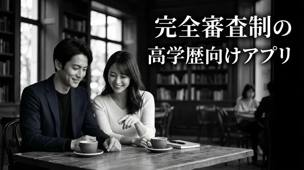 完全審査制の高学歴向けアプリ4選