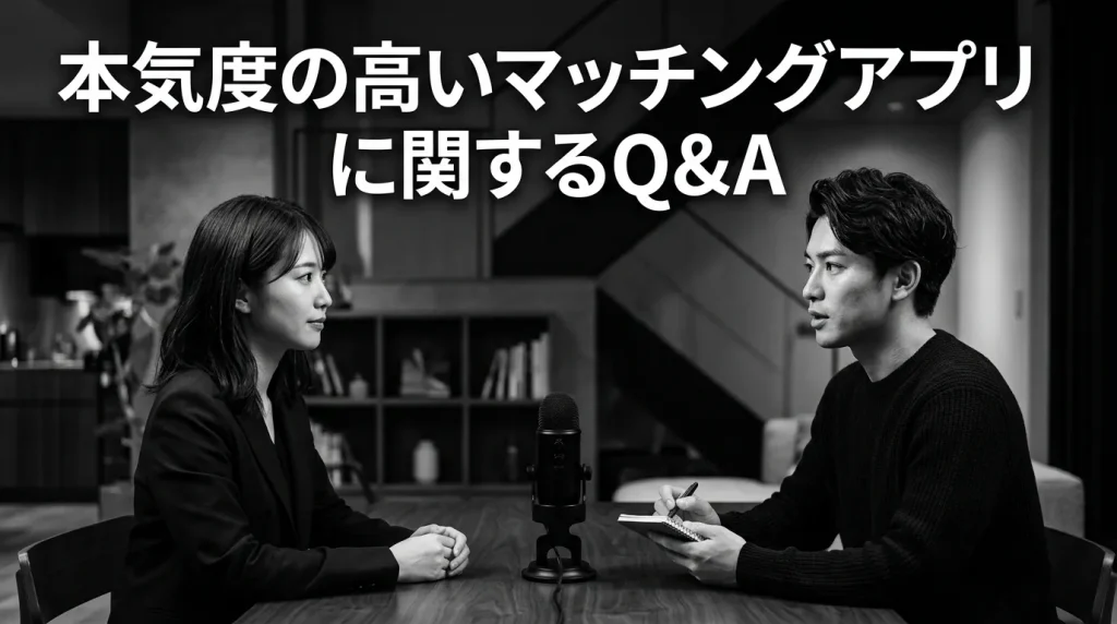 本気度の高いマッチングアプリに関するよくある質問