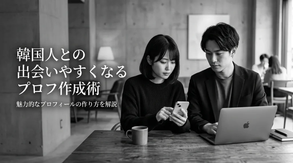 韓国人と出会いやすくなるプロフィール作成術
