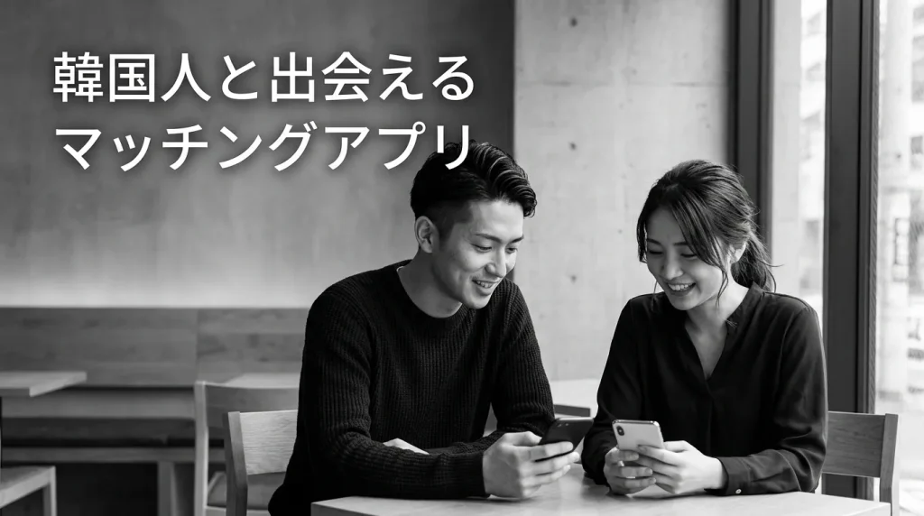 韓国人と確実に出会える厳選マッチングアプリ比較表