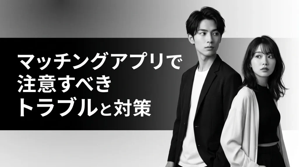 20代後半がマッチングアプリで注意すべきトラブルと対策