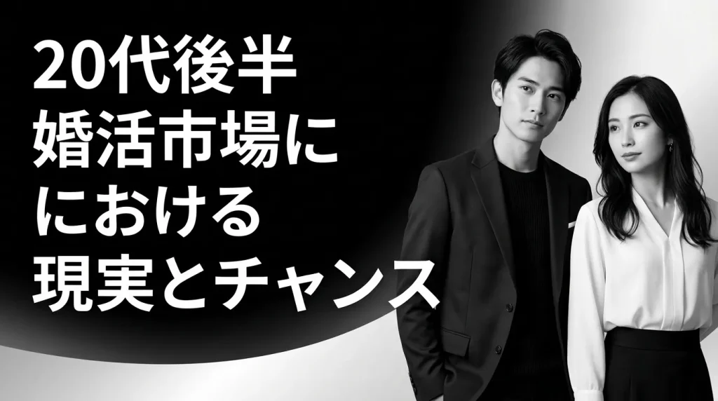 20代後半の婚活市場における現実とチャンス
