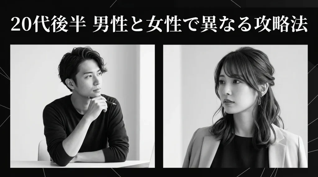20代後半男性と女性で違うマッチングアプリ攻略法