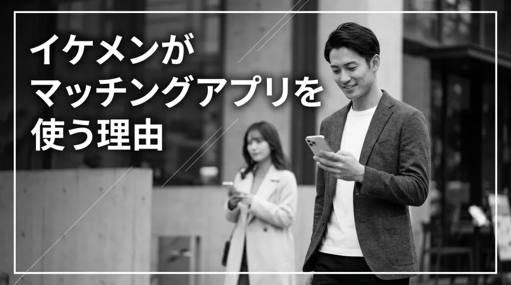 なぜイケメンがマッチングアプリを使うの？3つの理由