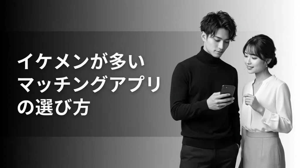 イケメンが多いマッチングアプリの選び方！失敗しない3つの基準