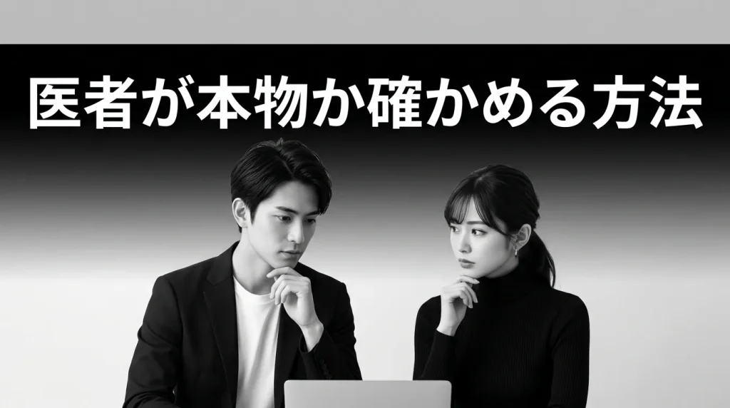 医者が本物か見極める確実な方法