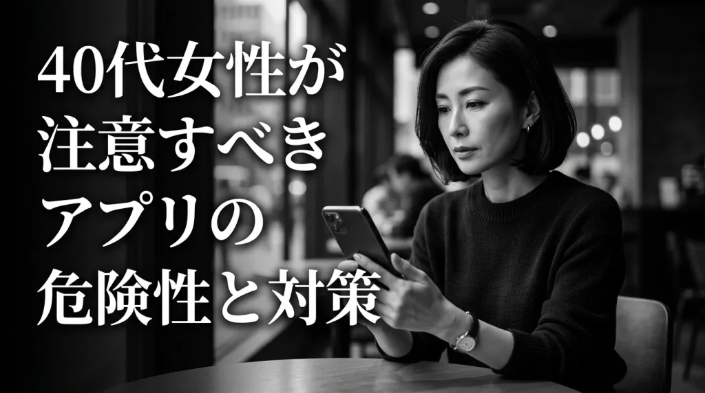 40代女性が注意すべきマッチングアプリの危険性と対策