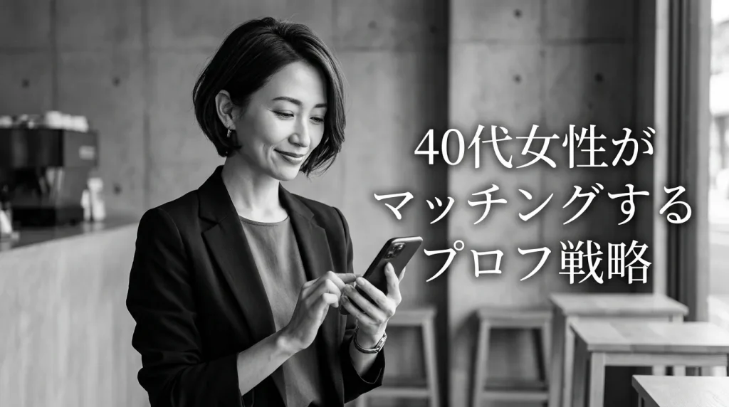 40代女性が確実にマッチングするプロフィール戦略