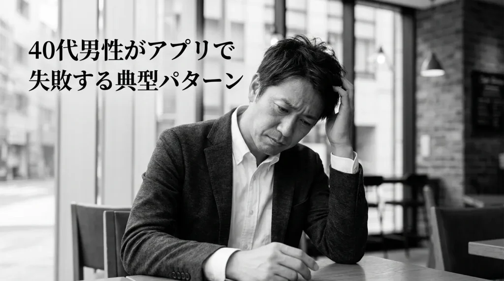 40代男性がマッチングアプリで失敗する7つの典型パターン