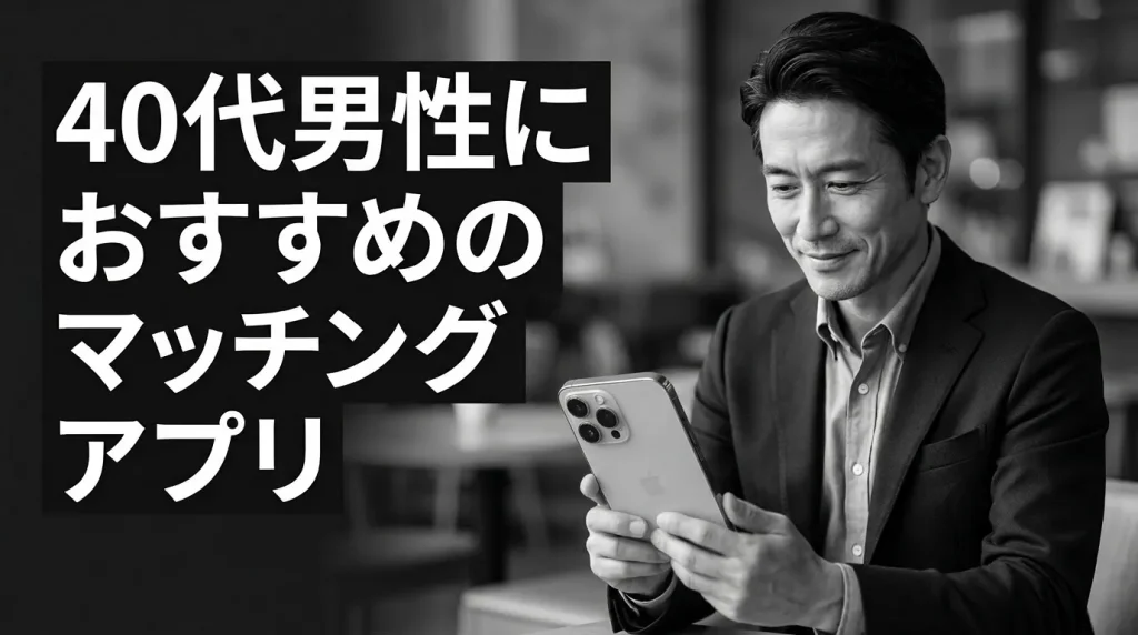 40代男性におすすめのマッチングアプリ厳選7選