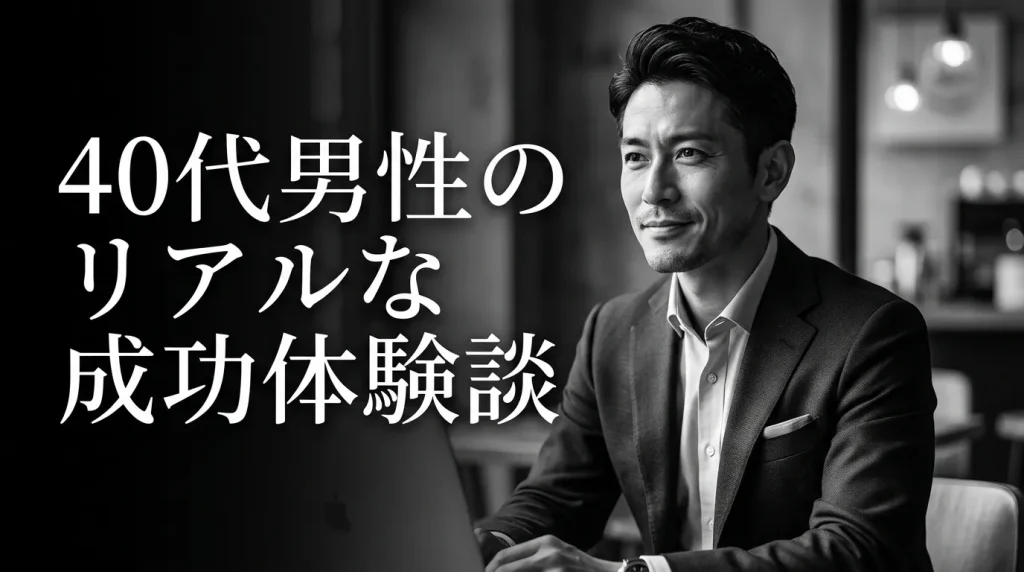 40代男性のリアルな成功体験談3選