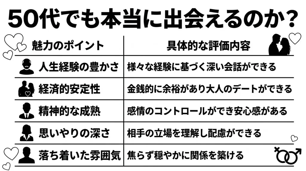 50代でも本当に出会えるのか？
