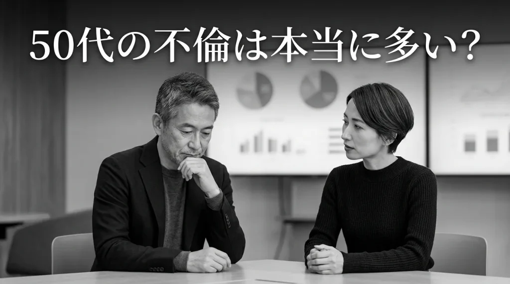 50代の不倫は本当に多い？男女別の浮気率データ