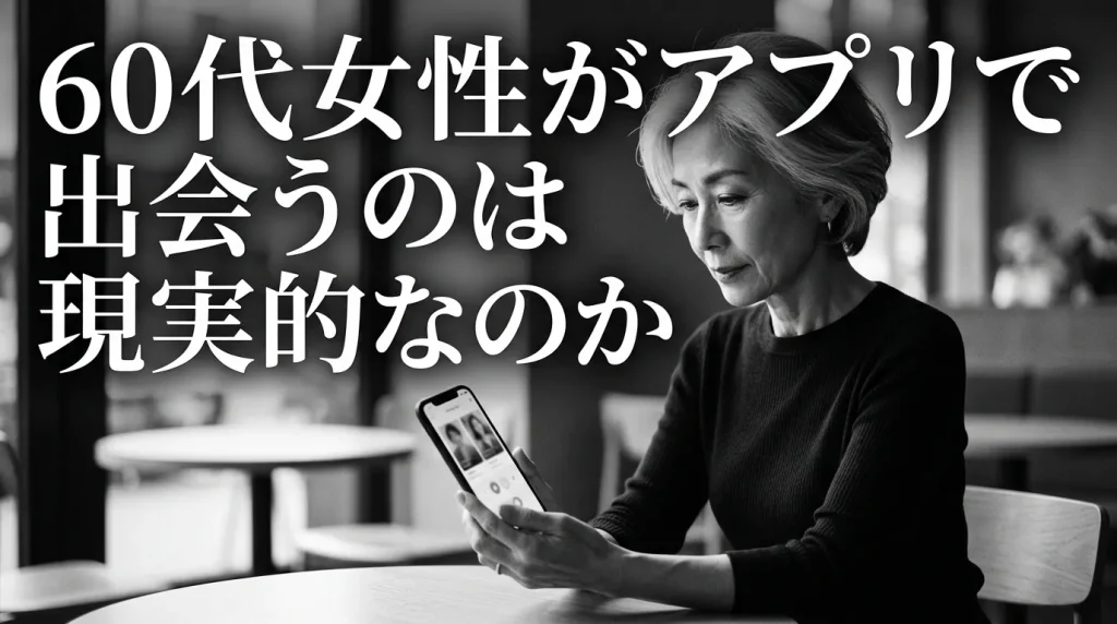 60代女性がマッチングアプリで出会うのは本当に現実的なのか