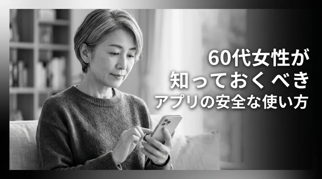 60代女性が知っておくべきマッチングアプリの安全な使い方