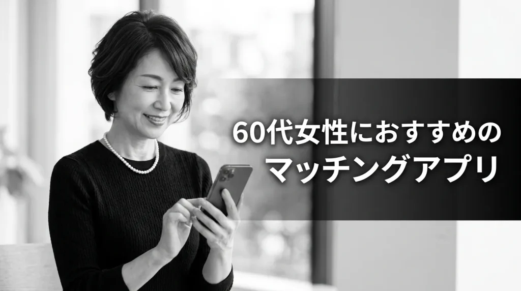 60代女性におすすめのマッチングアプリ5選