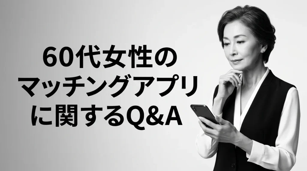 60代女性のマッチングアプリに関するよくある質問