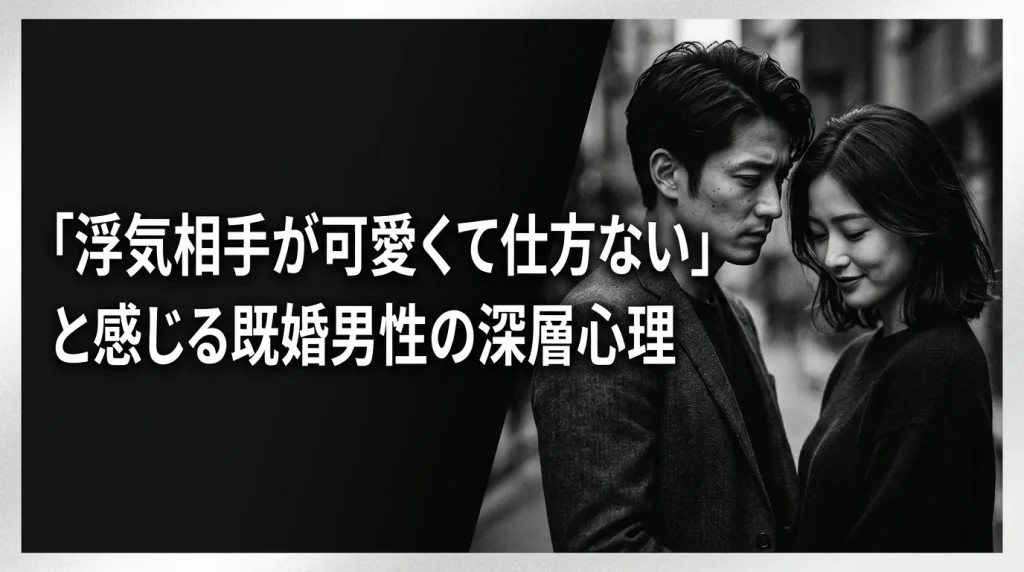 「浮気相手が可愛くて仕方ない」と感じる既婚男性の深層心理