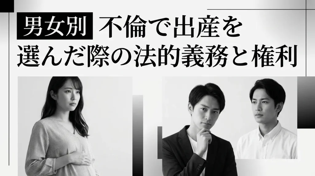 【男女別】不倫による妊娠で出産を選んだ場合に知っておくべきこと