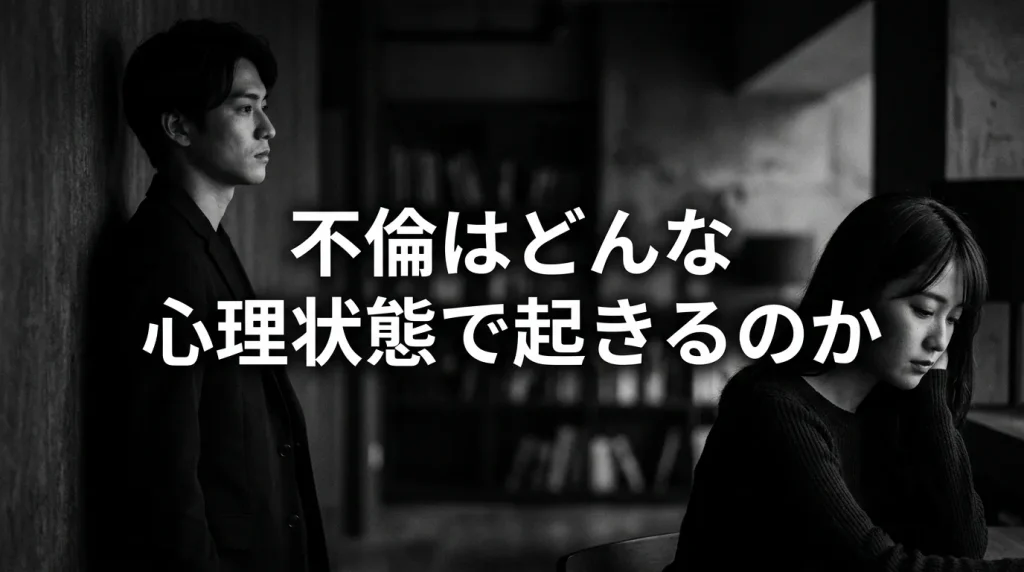 そもそも不倫とはどのような心理状態で起きるのか