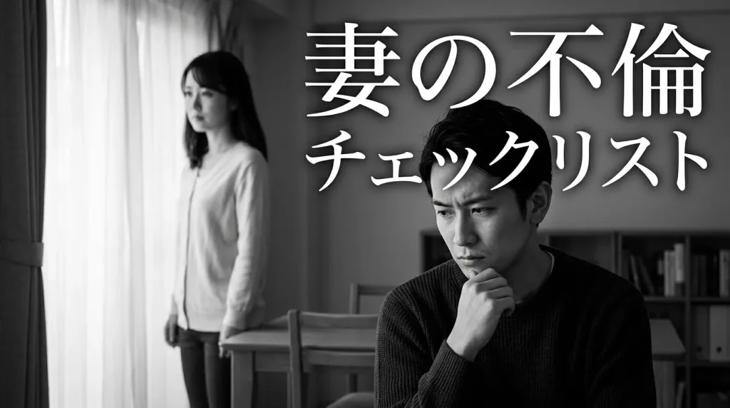 まず確認「妻の不倫チェックリスト」行動・スマホ・態度別15のサイン