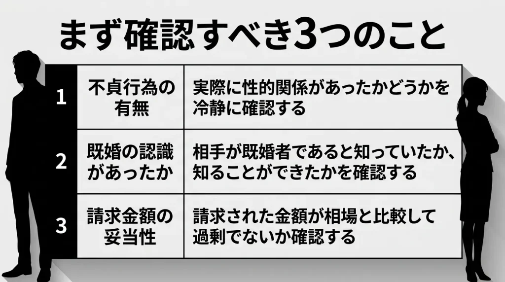 まず確認すべき3つのこと