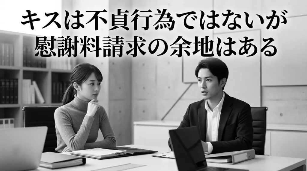 まとめ キスは原則として不貞行為ではないが、状況次第で慰謝料請求の余地はある