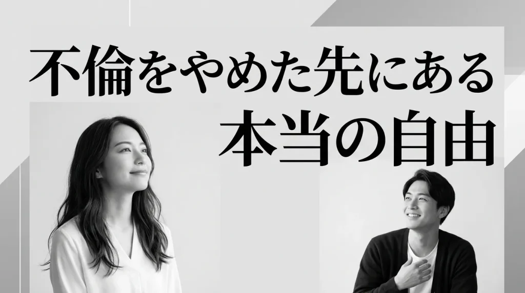 まとめ　不倫をやめた先にある本当の自由