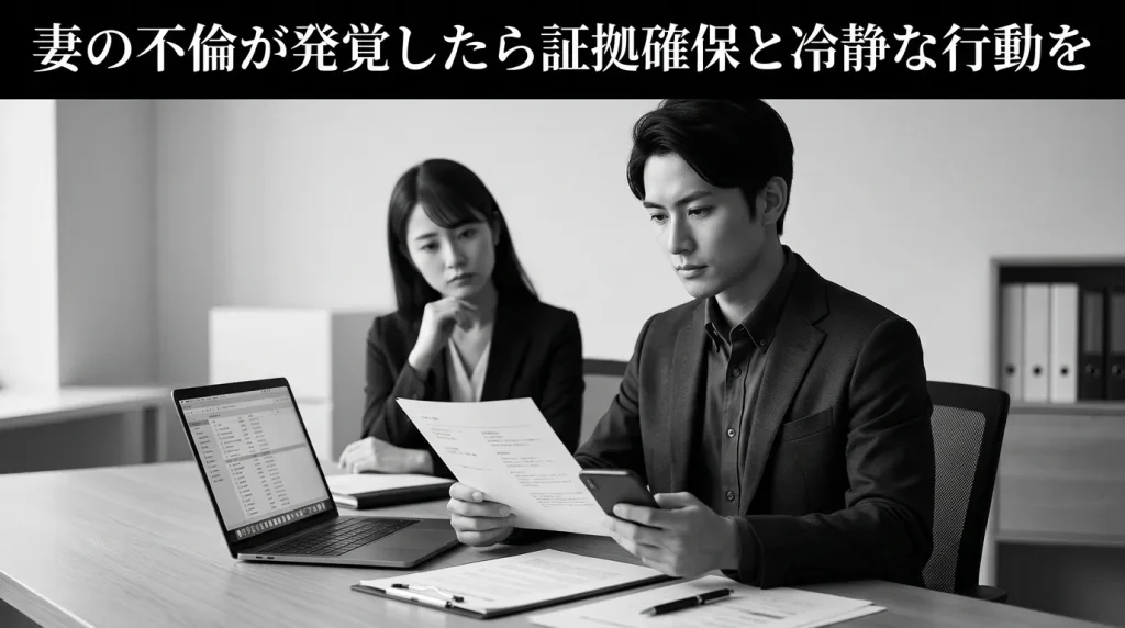 まとめ　妻の浮気・不倫が発覚したら証拠確保と冷静な行動が最大の武器