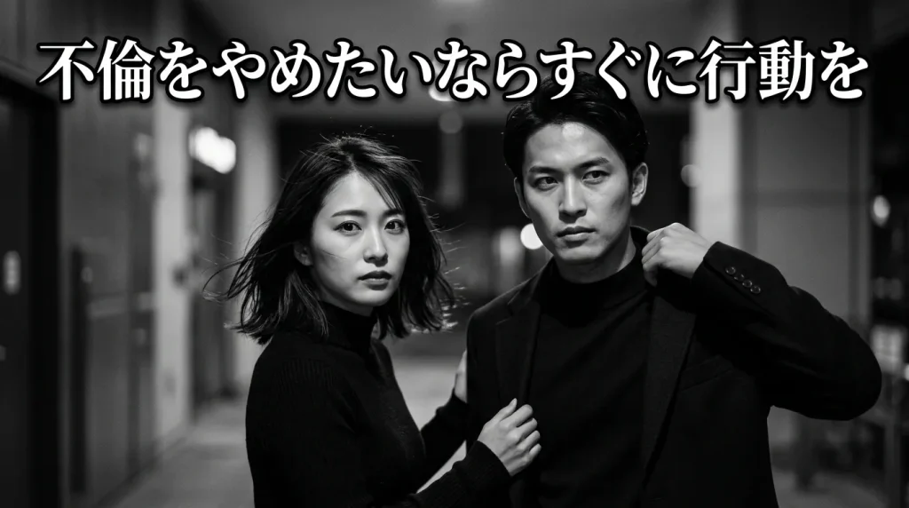 まとめ｜不倫をやめたいなら、今日から行動することが最善