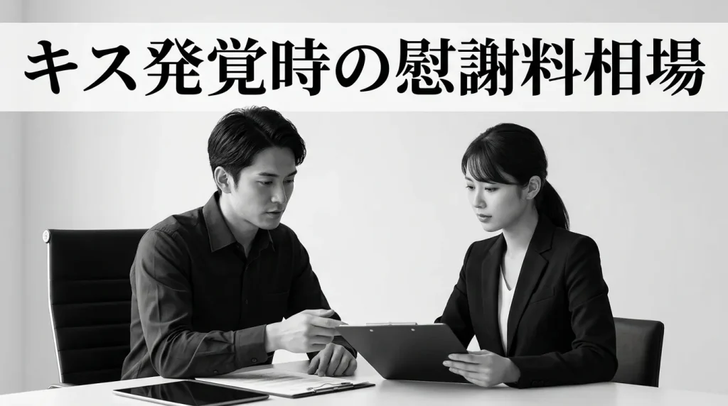 キスが発覚したときの慰謝料の相場と請求の進め方