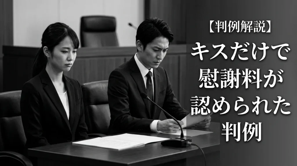 キスだけで慰謝料が認められた実際の判例