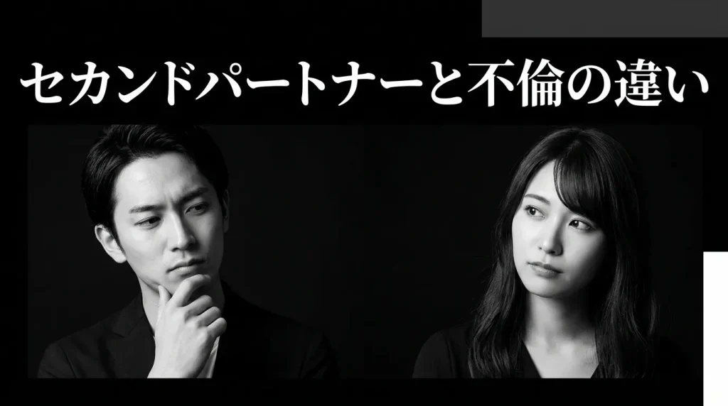 セカンドパートナーと不倫（不貞行為）の違い