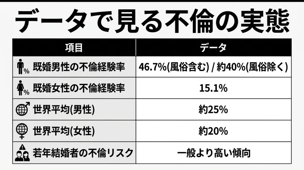 データで見る不倫の実態