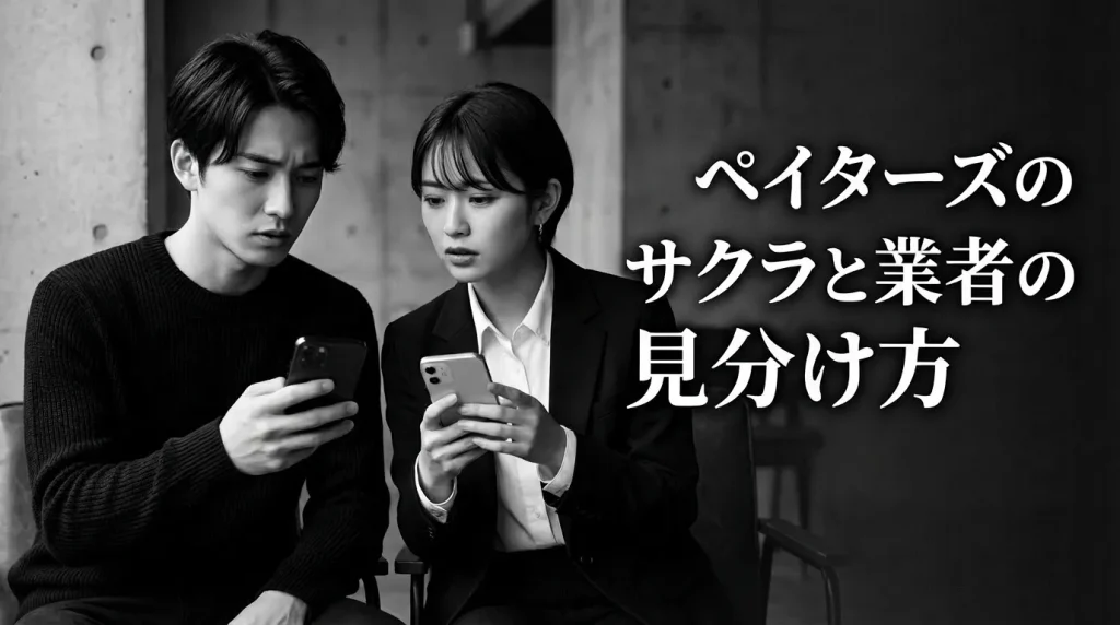 ペイターズのサクラと業者を完全見分ける方法