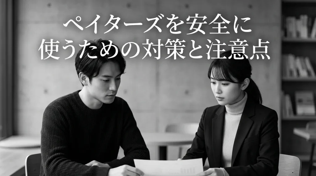 ペイターズを安全に使うための7つの対策と注意点