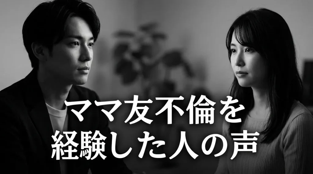 ママ友不倫を経験した人のリアルな声
