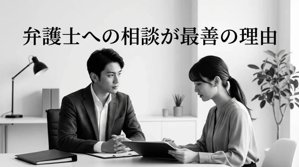 一人で抱え込まないで｜弁護士への相談が最善の理由