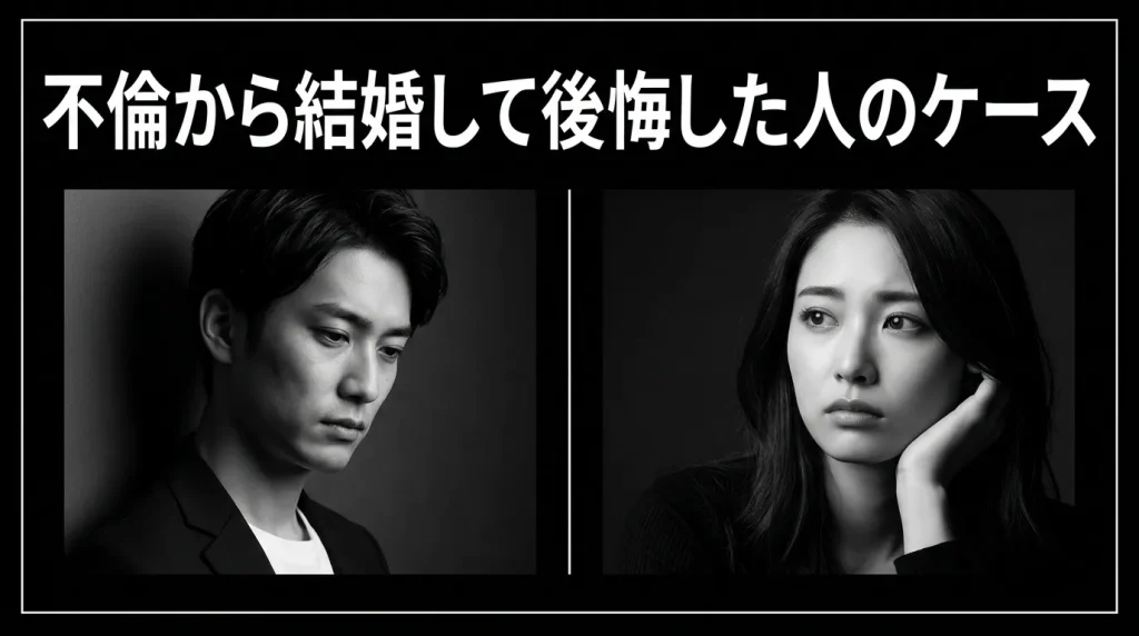 不倫から結婚して後悔した人たちに多いパターン