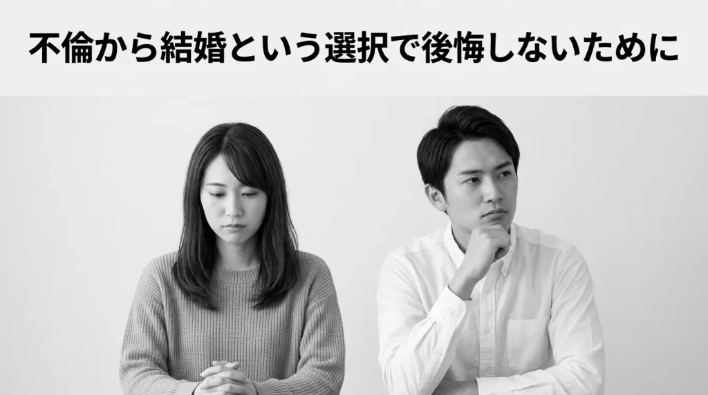 不倫から結婚という選択で後悔しないためのまとめ