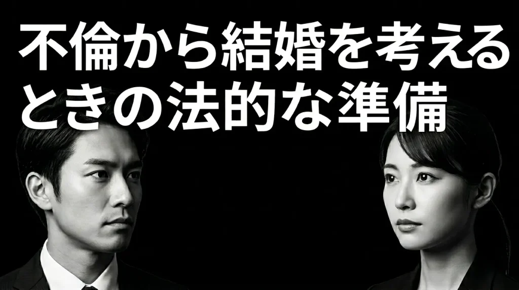 不倫から結婚を考えるとき、法的な準備と専門家への相談が不可欠な理由