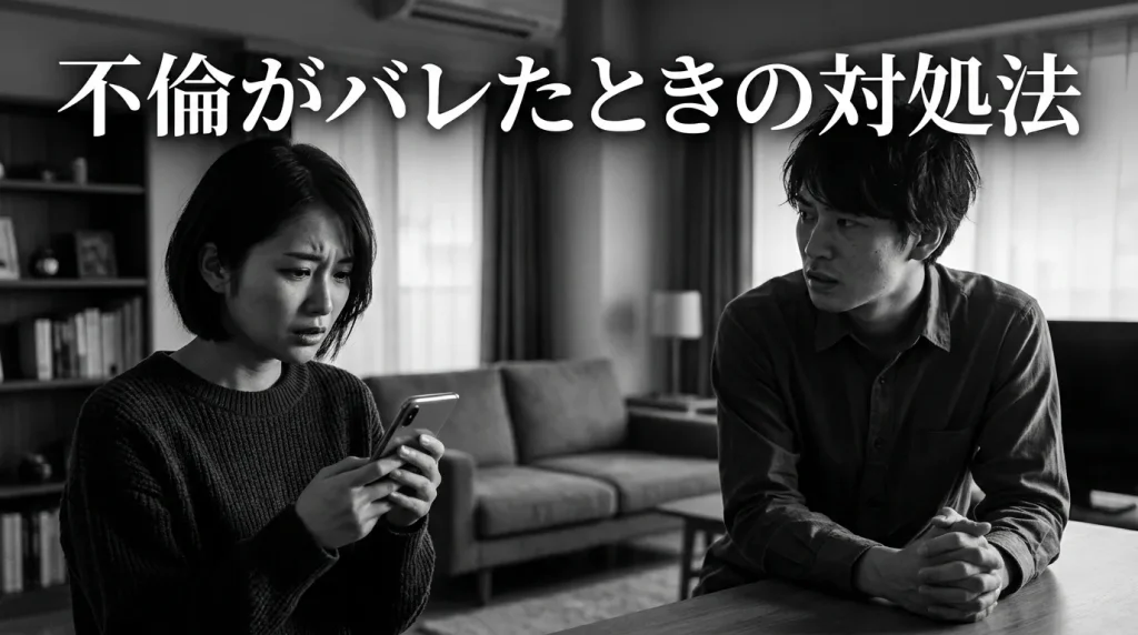 不倫がバレたときに取るべき正しい対処法